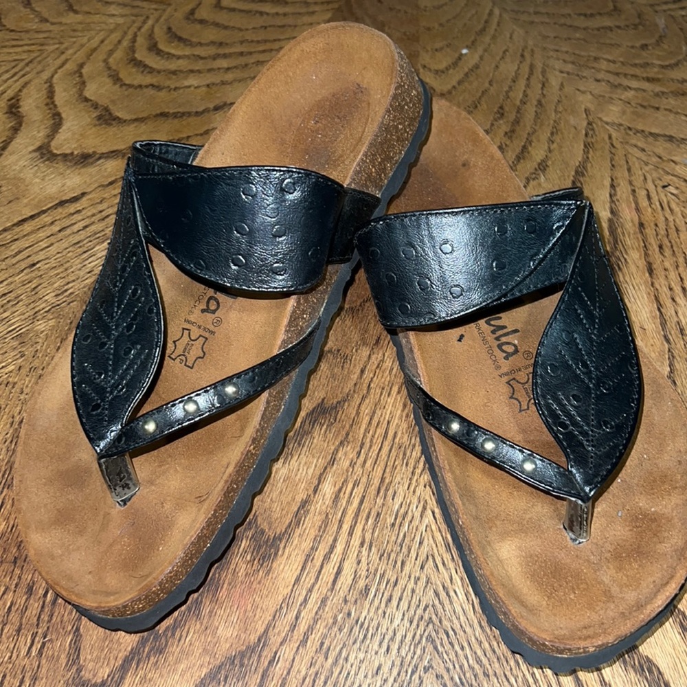 Betula Birkenstock Bombay Leaf Detail Sandals Size 40